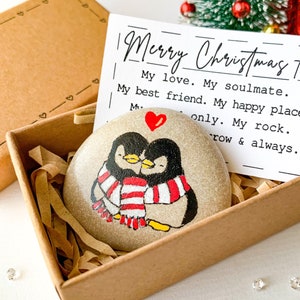 Regali di Natale personalizzati per gli uomini che hanno tutto, regali unici per le donne che hanno tutto, insolito regalo di Natale pinguino roccia