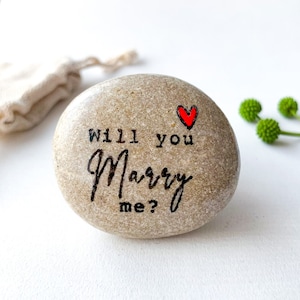 Proposition alternative Veux-tu m'épouser, Cadeaux de fiançailles pour couple, idée de demande en mariage unique, Épouse-moi, amour art de galets, idées de fiançailles