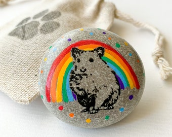 Personalized hamster loss gift for pet owner In memory of hamster in heaven Guinea Pig Bereavement Hamster remembrance Loss of gerbil gifts