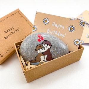 Personalisierte lustige Otter Karten für Freund Geburtstagskarte an Mann von Frau Freundin alles Gute zum Geburtstag Geschenkkarte ungewöhnliche romantische Ideen