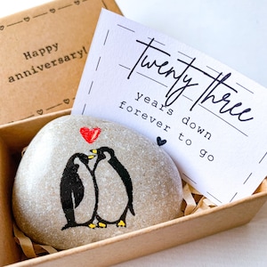 Regalos personalizados para el 23.° aniversario de bodas para esposos y esposas, pequeño regalo para el 23.° aniversario de bodas para padres y parejas. Tarjeta única para el 23.° aniversario de bodas