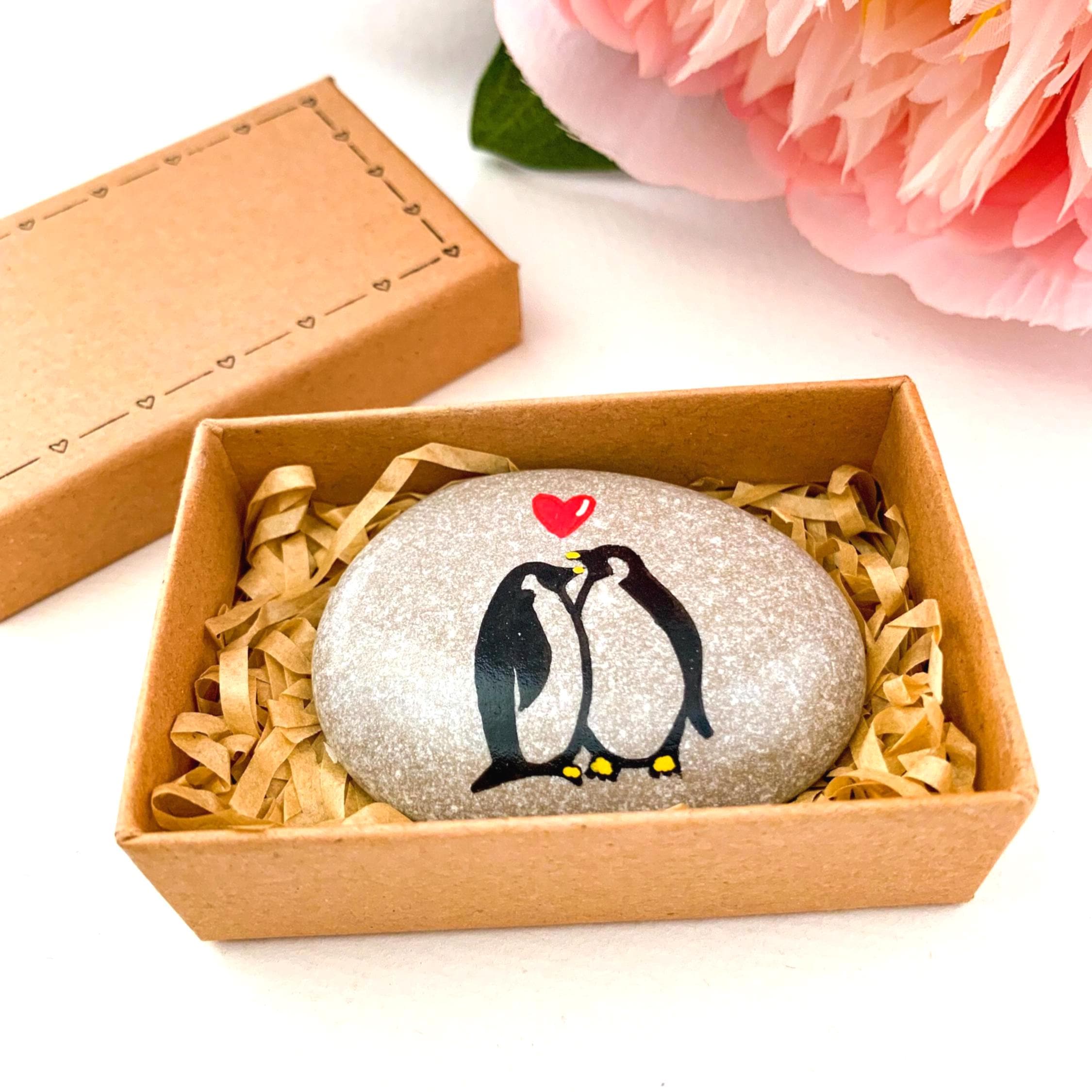 Regalo Anniversario A Forma Di Cuore – Pinguino Con Scritta "You Are My Penguin" – 34 Pezzi – Per Coppie E Innamorati