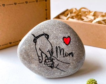 Gepersonaliseerde liefde moeder cadeau voor mama stiefmoeder haar, Happy Mothers Day aanwezig, schattige kleine kerstherinnering, cadeau van kinderen dochter of zoon