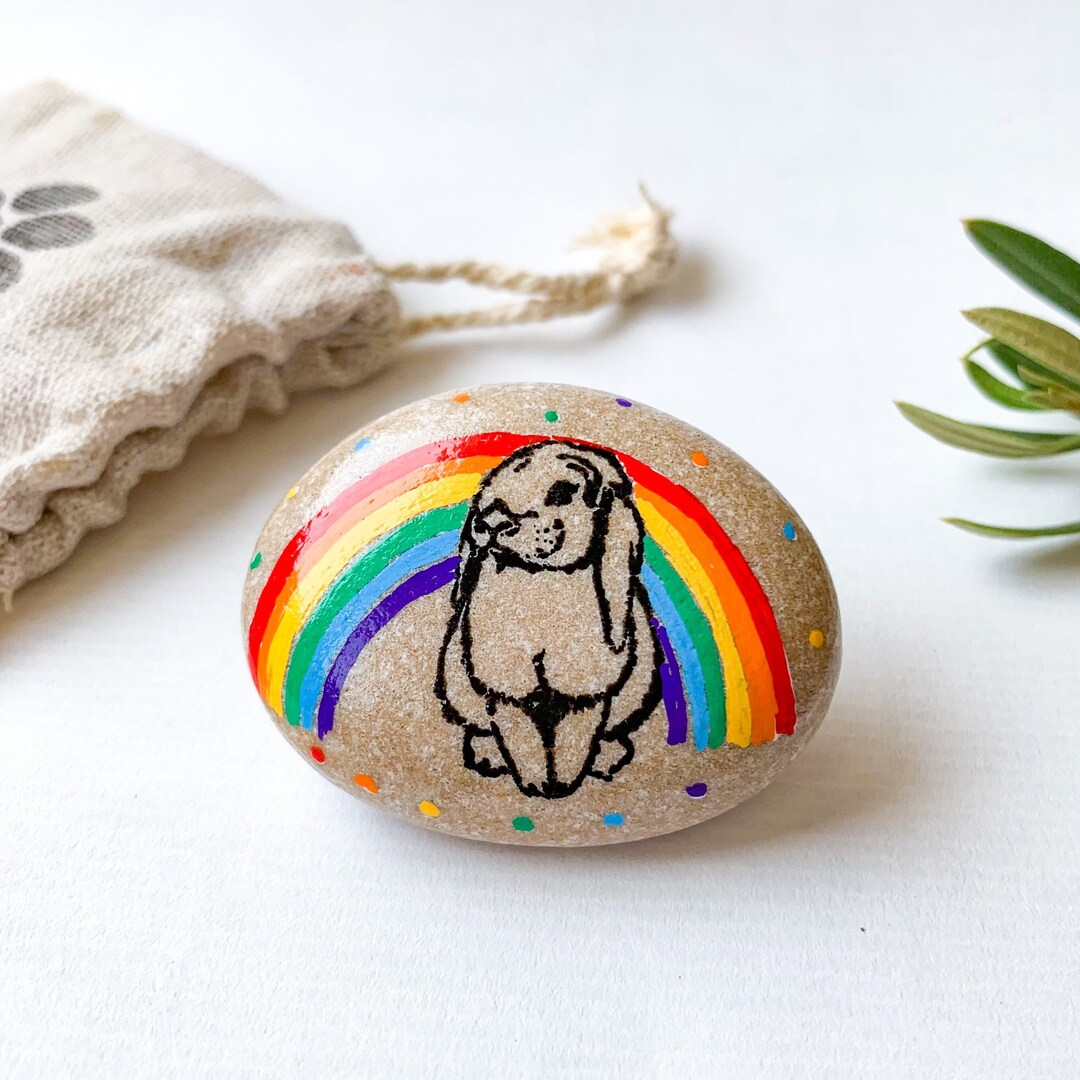 Personalized Rabbit Bunny Unique Pet Loss Sympathy Card, Gift for ...