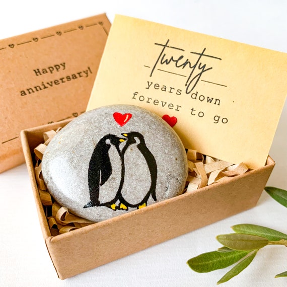 Personalisiert Pinguin Paar Geschenke für Sie Ihn Freundin Ehefrau
