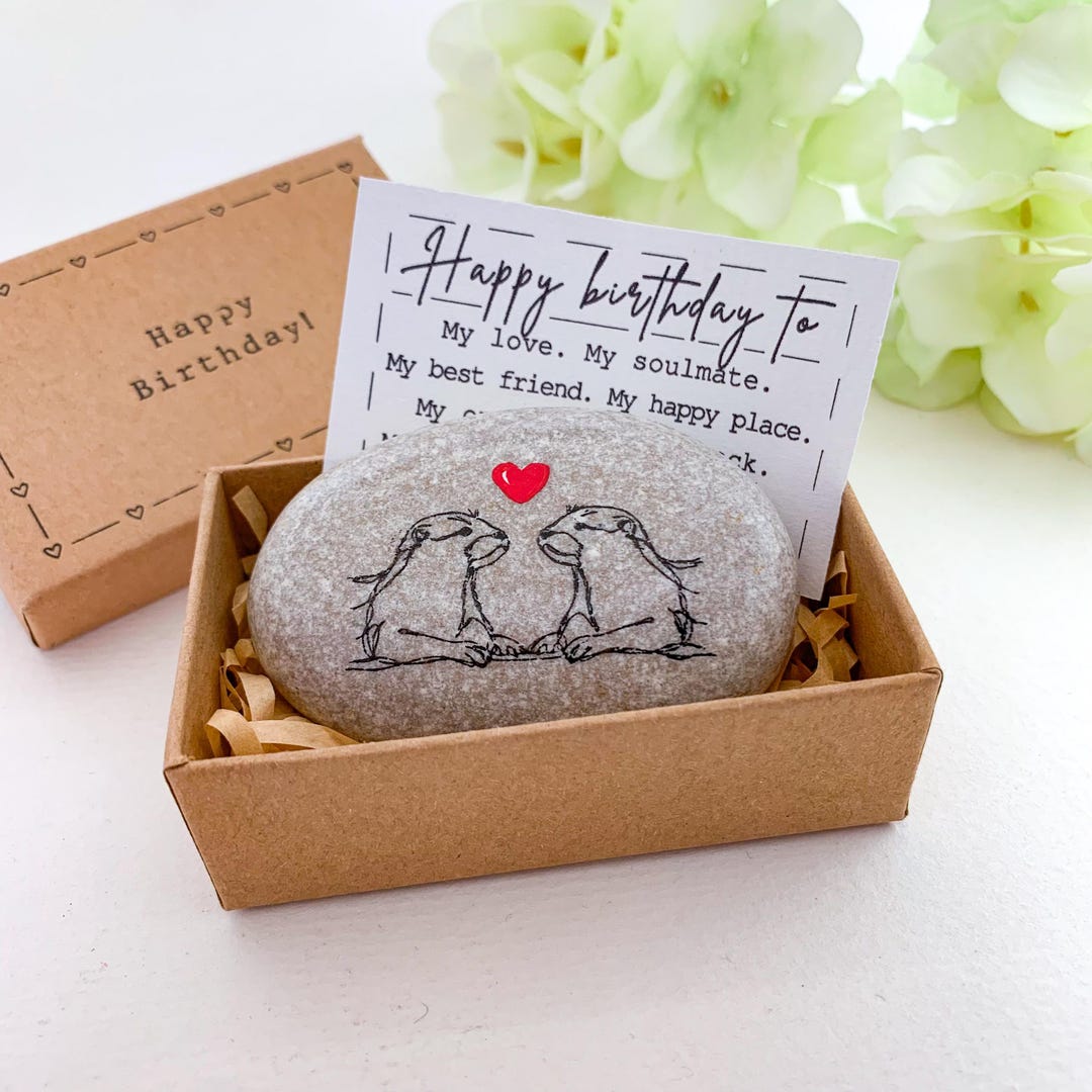 Biglietto D'Auguri In Acciaio Inox Per Compleanno - 'Al Mio Amore, Anima Gemella' - Regalo Romantico Per Lui O Lei, 8,5x5,4 Cm
