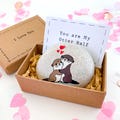 Personalized otter rock Valentines day gift for her unique Valentines gift for him Valentine card long distance relations couple gift Vday product logo