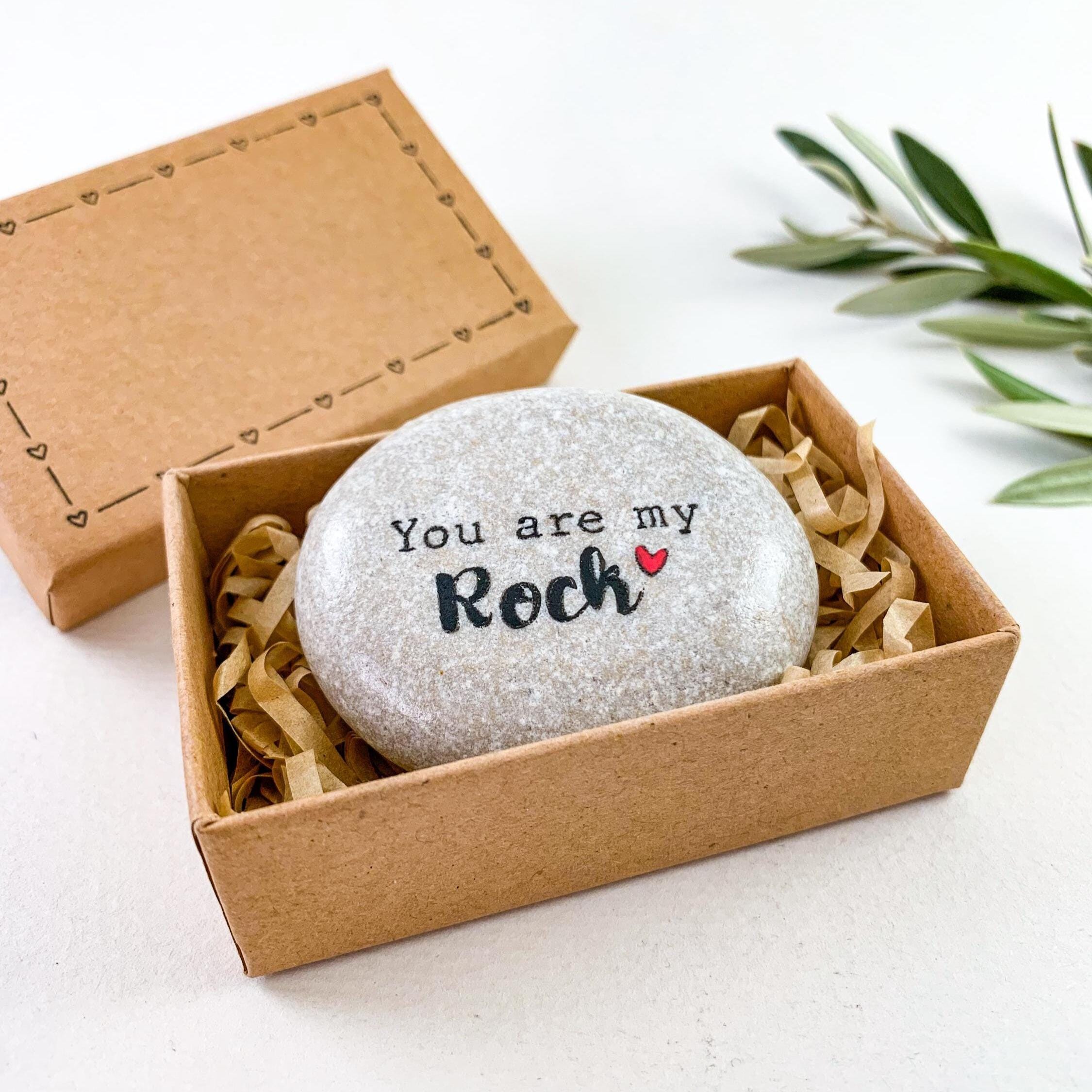 You are my rock Romantic gift Message stone Pocket hug Love Pebble Cute Gift for him boyfriend husband wife anniversary gifts birthday Rock