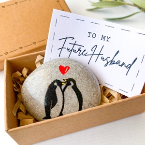 Personalized to my future husband gift from bride, small fiance gift for him, meaningful boyfriend gift, engagement gifts for couple unique