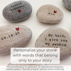 Personalized 10th anniversary gift for him or her Penguins couple with tin can hand painted rock Funny traditional gift for 10 year marriage image 9