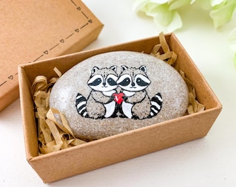 Personalized raccoon valentines gift for him men husband boyfriend Racoon valentines day card for her girlfriend wife unique romantic funny