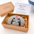 Personalized penguin 20th anniversary gifts for husband couple wife 20th China wedding anniversary gifts him her Twenty anniversary present product logo