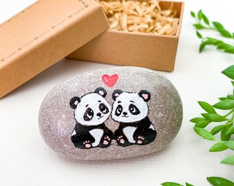 Panda-Jubiläumskarte „Love You“ – Süße Panda-Karte, 145x145 Mm, Mit Umschlag, Recycelt