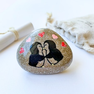 You are my penguin pebble gifts Love painted rocks Long distance relationship gift for boyfriend Gift for him meaningful Present for husband