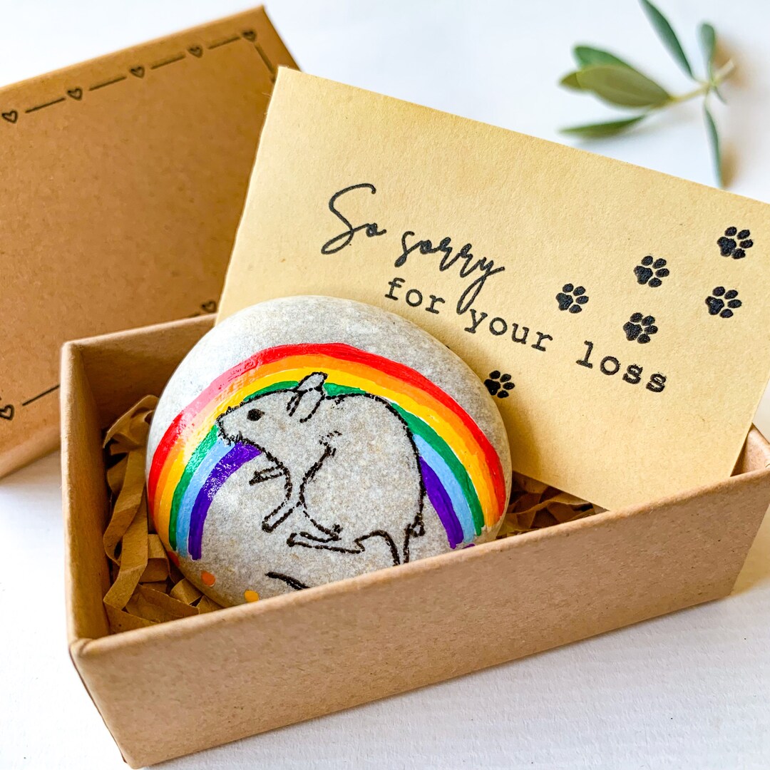 Personalized Rat Memorial Gift, Pet Loss Sympathy Card, Mouse Gifts for