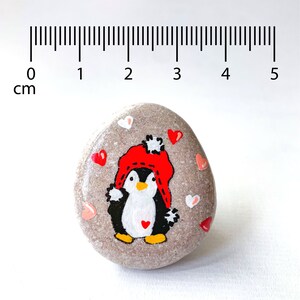 Penguin pebble romantic 1 year anniversary gift for boyfriend First wedding anniversary Gift for him 4 years Cotton anniversary gift for him image 10