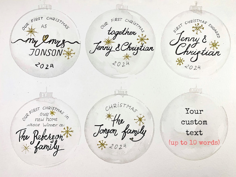 Personalized Hand Painted Penguin Christmas Ornament Unique Holiday