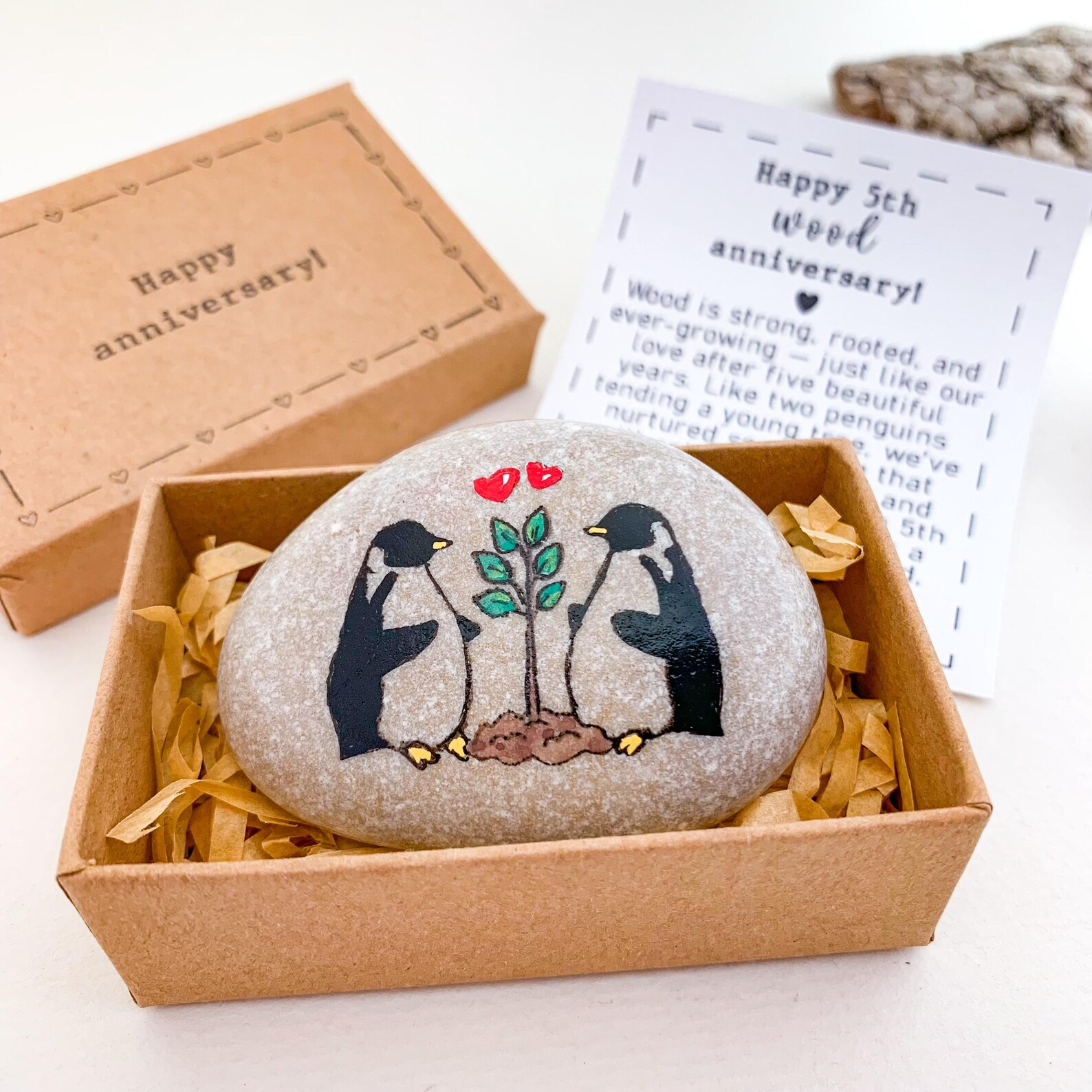 Personalized Wooden 5th Year Wedding Anniversary Gift for Husband Wife ...