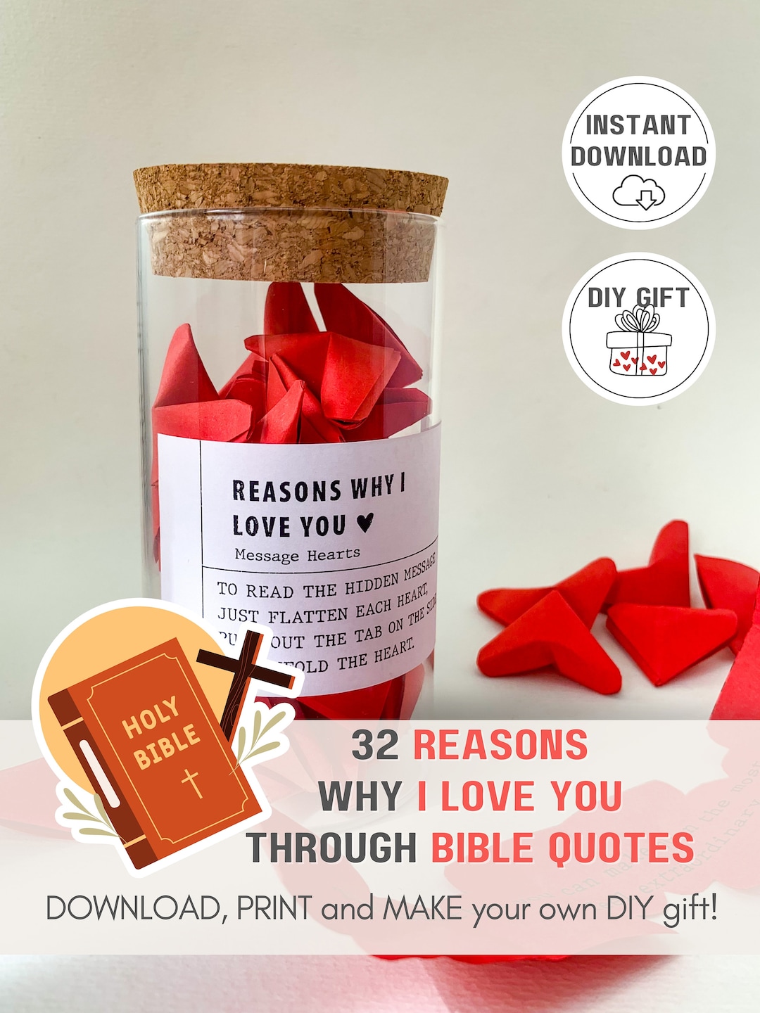 Diy reason why i love you bible verse quotes in hearts relationship