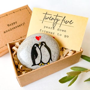 Regalo personalizzato per il 25° anniversario di matrimonio per la coppia marito e moglie, felice 25° anniversario di matrimonio, biglietto d'auguri per l'anniversario di nozze d'argento