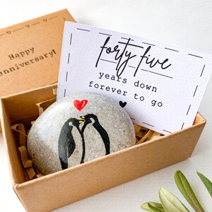 Biglietto personalizzato per il 45° anniversario, regalo per il 45° anniversario di matrimonio per i genitori da parte dei figli, biglietto per il 45° anniversario per la coppia moglie marito