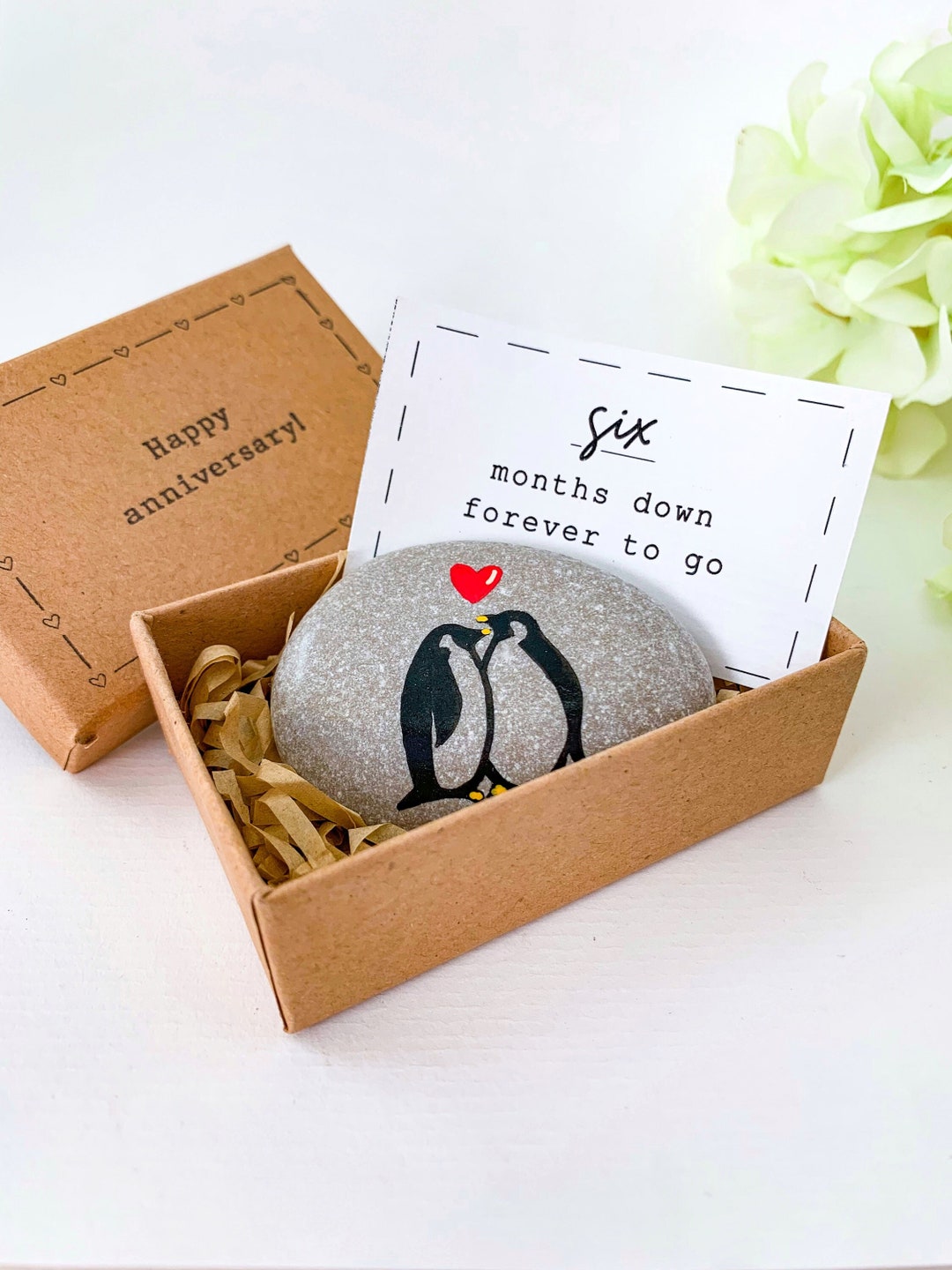 Personalized 6 Month Anniversary Gift for Boyfriend, Cute Six Month ...