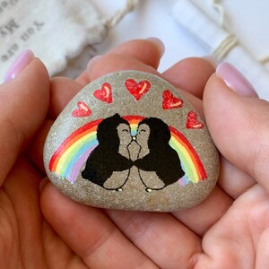 Lesbian gifts Penguins pebble