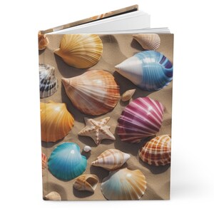 Carnet à couverture rigide - Carnet à motif plage - Un ajout unique et élégant
