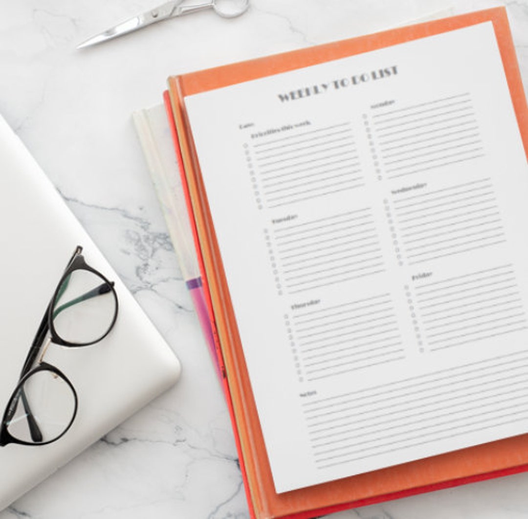 Printable Weekly to Do List Mon-fri | Project Planner | Productivity ...