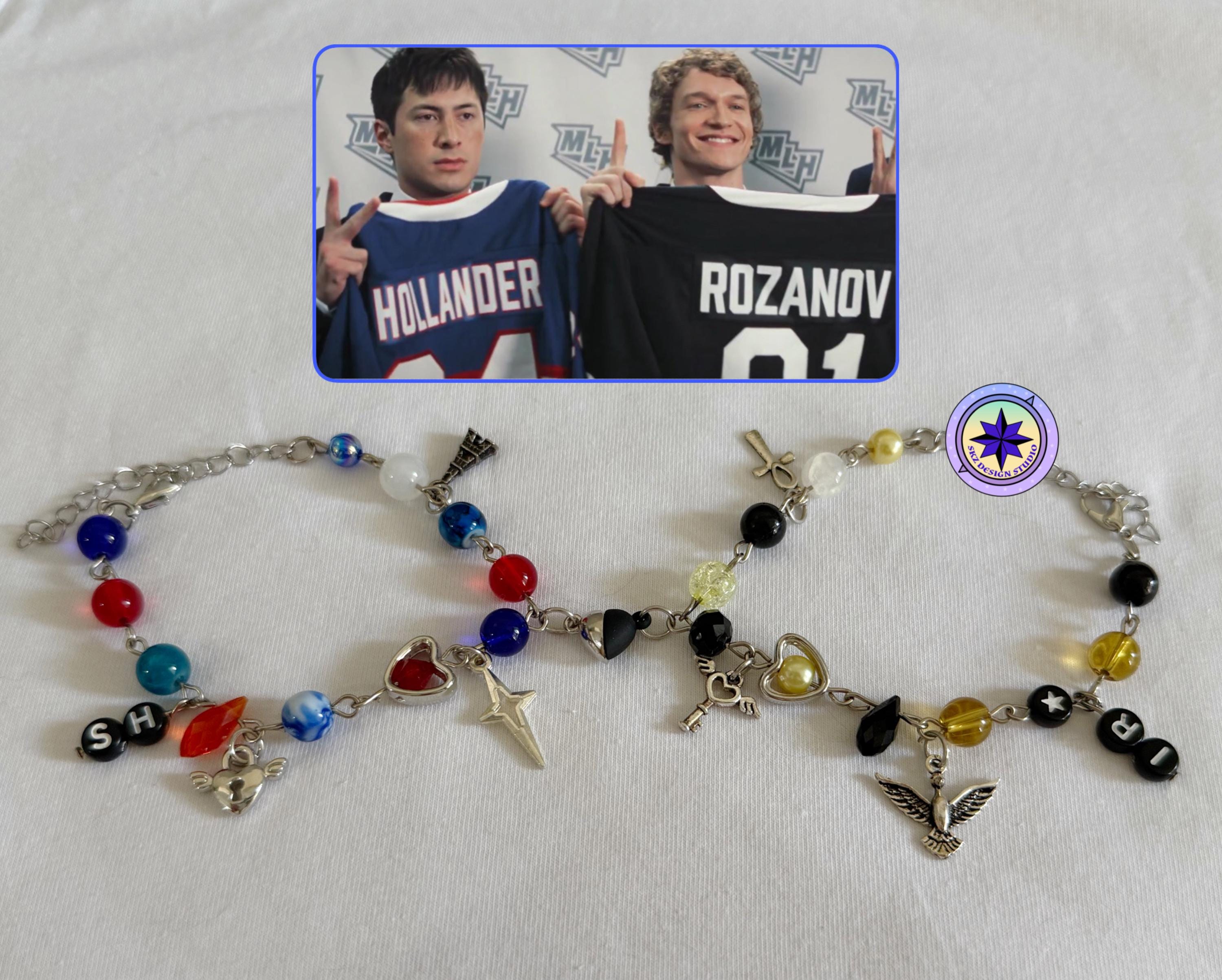 HR Inspired Couple Bracelet, Hockey Bracelet - Etsy