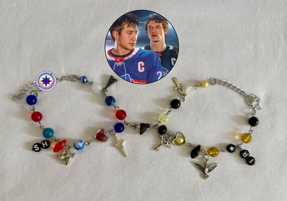 HR Inspired Couple Bracelet, Hockey Bracelet - Etsy