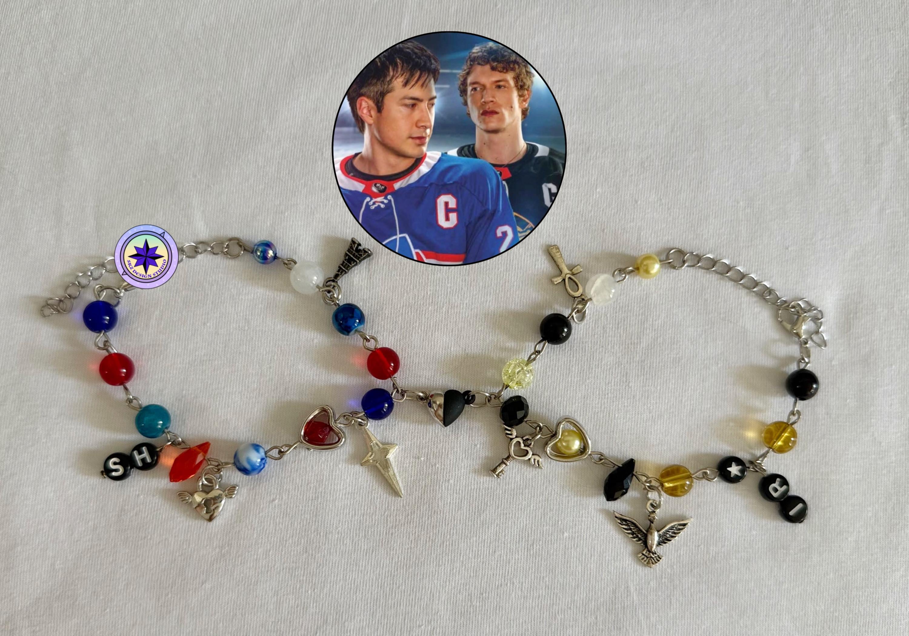 HR Inspired Couple Bracelet, Hockey Bracelet - Etsy