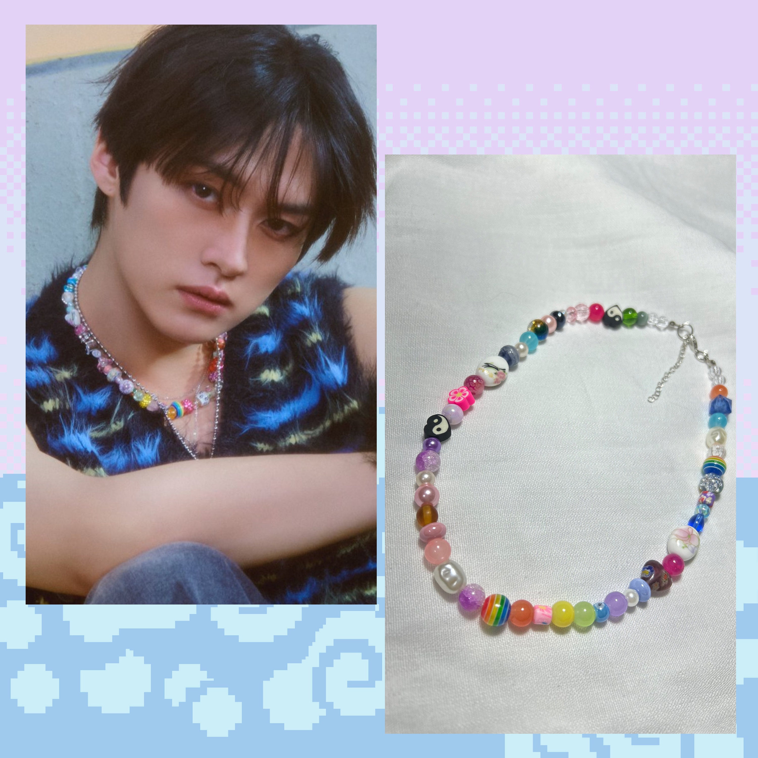 【Stray Kids アイエン着用】Yrr PEARL MULTI NECKLACE #62 Stray Kids Lee Know ATE Necklace, Straykids ATE, Lee Know