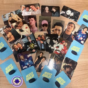 Heated Rivalry Connor Storrie Hudson Williams photocards, hokey photocards