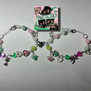 Stray Kids Minsung Want so bad inspired couple bracelet, stray kids merch,skz jewelry, magnetic bracelets, StrayKids jewelry, kpop merch,