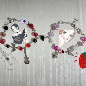 Nana Hachi inspired bracelet, nana , hachi, anime manga jewelry, nana matching bracelets,Valentine’s Day Gifts