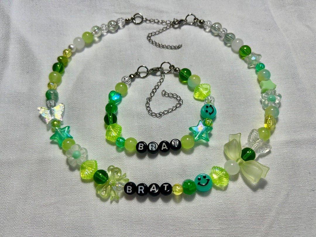 Brat Inspired Bracelets Necklace Etsy UK