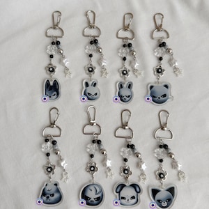 Stray Kids EVIL SKZOO charms & keychain, DominATE merch, straykids merch, evil skzoo keychains