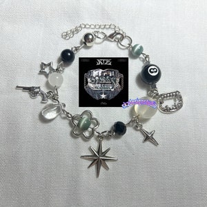 Stray Kids ATE album inspired matching bracelet, stray kids jewelry, StrayKids, Black and Red colors options