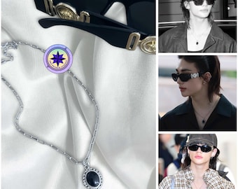 Stray Kids Hyunjin Inspired Pearly Pendant Beaded Collar