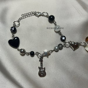 The Smiths and Deftones inspired matching bracelets, couple bracelets,gift for her,gift for him, magnetic bracelets image 2
