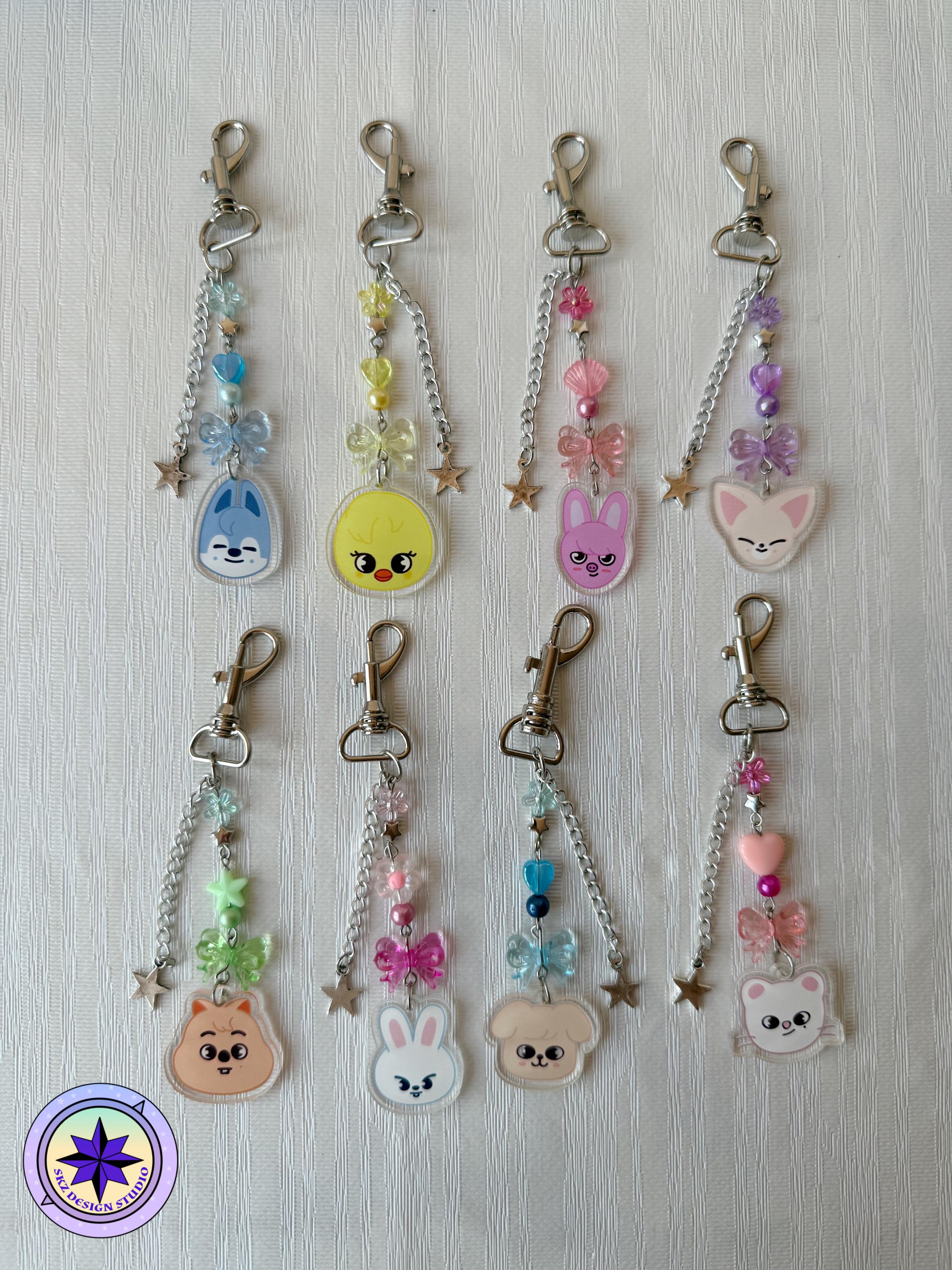 STRAY KIDS Skzoo beaded keychain, skzoo keychain, skzoo merch, skzoo charm, stray kids merch,stray kids jewelry, skz,