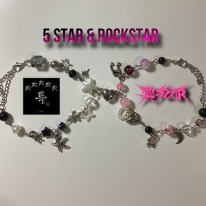 Stray Kids 5-Star and Rockstar inspired matching bracelet, stray kids jewelry, StrayKids rockstar, magnetic bracelets,Valentine’s Day Gifts