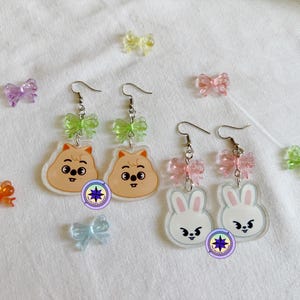 STRAY KIDS skzoo Ohrringe, skzoo, skzoo merch, skzoo charm, streunende Kinder schmuck, streunende Kinder Ohrringe, streunende Kinder merch