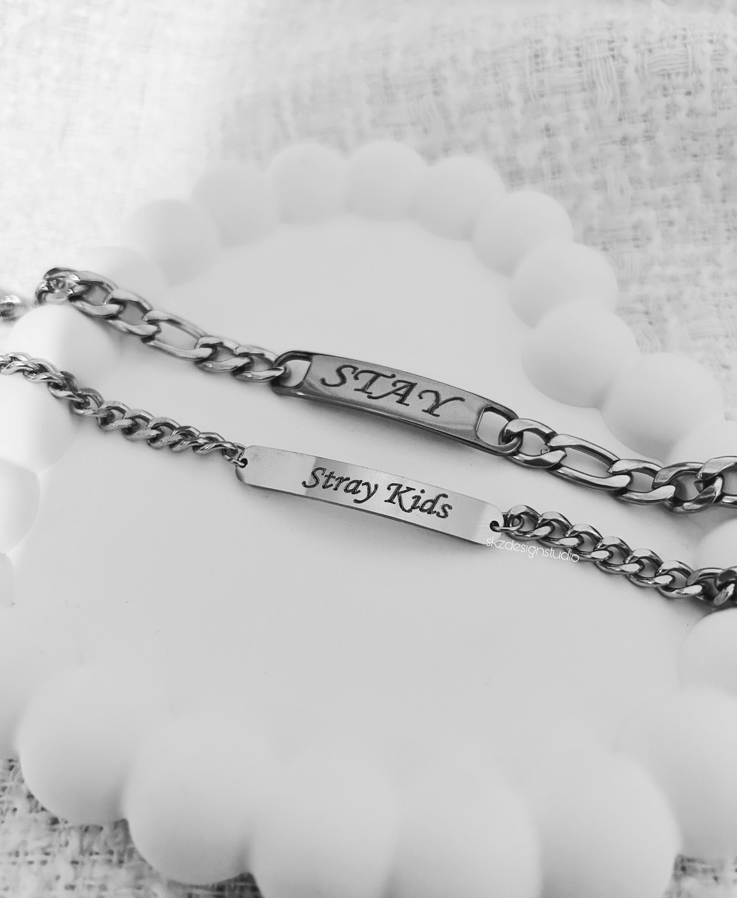 Stray Kids STAY Named Bracelet, Stainless Steel Bracelet