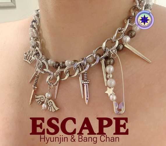 Stray Kids Hyunchan Escape Inspired Necklace, ,stray Kids Jewelry