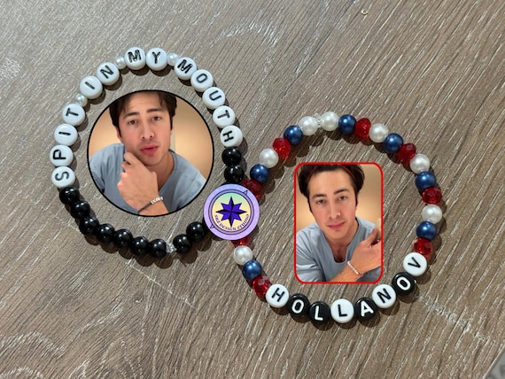 Hudson Williams Inspired Hollanov Bracelet Set, Spit in My Mouth