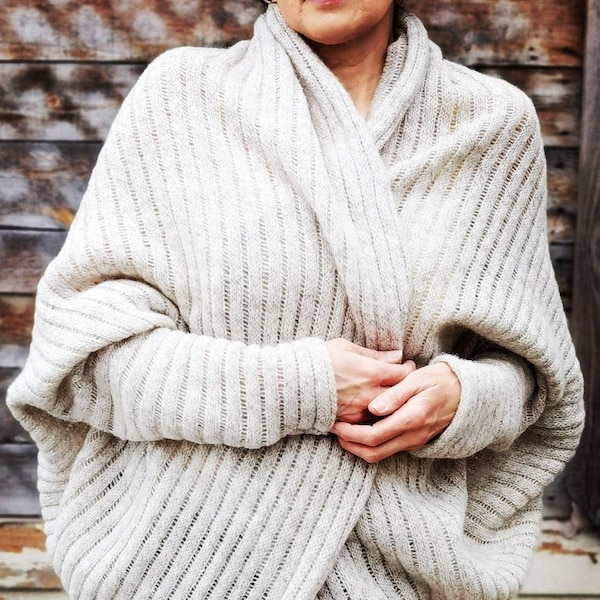 Wool Cardigan | Handmade | Pure Organic Wool