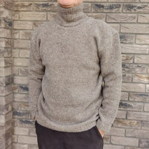 Wool Sweater | Handmade | Pure Organic Wool | Winter Clothes | Turtleneck