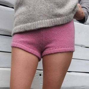 Pantalones cortos de lana / Hechos a mano / Pura lana orgánica / Ropa interior de lana